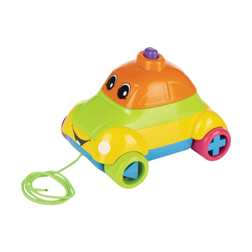 Giggles - Stack A Car, 2 In 1 Pull Along Toy, Walking, Shape Sorting, Pretend Play, 12 Months & Above, Infant And Preschool Toys