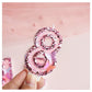 Variouslife Birthday Candles Number 8 - Pink Glitter Sequin Handmade Cake Candles, 8-Inch, Perfect for Celebrations
