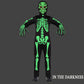 Sicypoty Kids Skeleton Costume Glow In The Dark Halloween Costume For Boys Black 12-14Years