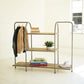 Horizontal Recycled Wood And Metal Display Unit