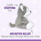 Warm Pals - Hayes Husky - 1.5Lbs - Cozy Microwavable Lavender Scented Plush Toys - Heated Stuffed Animal - Heatable Coolable Bedtime Comfort Plushie