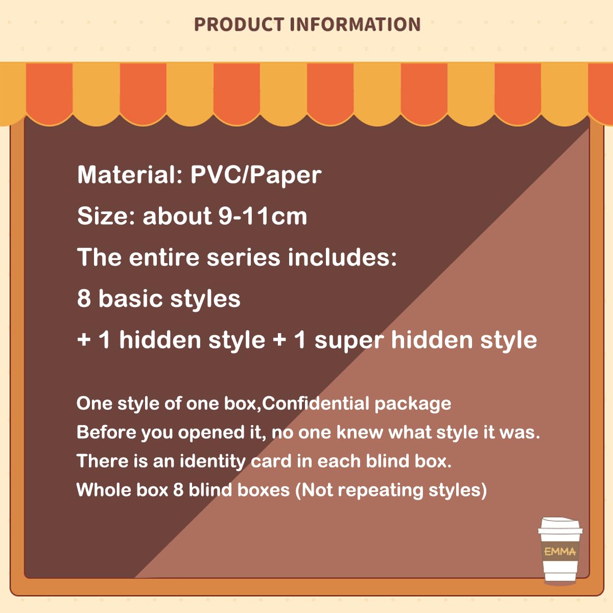 Aven Rabbit Emma Coffee Shopseries Blind Box Action Figures Mystery Box Cute Random Toys Birthday Gifts Christmas Collectible To