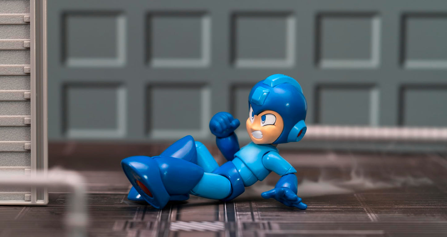 Jada Toys Mega Man Action Figure - 11.5 cm Movable Collectible, Blue, Model 253251022, with Accessories for Fans and Collectors