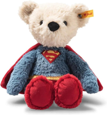 Steiff DC Superhero Teddy Bear - Officially Licensed Plush Toy Collectible enhanced Soft Stuffed Animal for Kids & Collectors  DC Superman 12 Tall