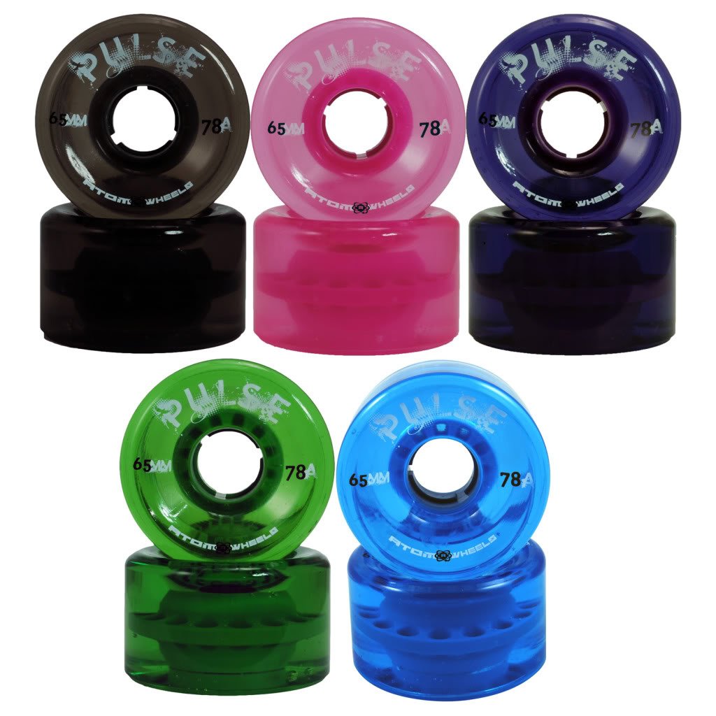 Atom Skates 43225-3392 Pulse 78A,65Mm X 37Mm (Green, Set Of 4)