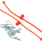 Dubro Products DUB2252 2252 Body Klip Retainers Orange (2)