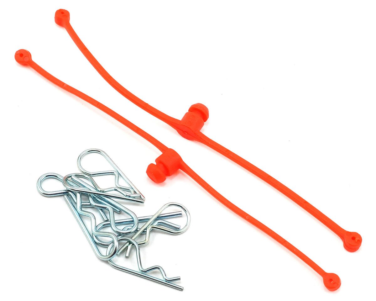 Dubro Products DUB2252 2252 Body Klip Retainers Orange (2)