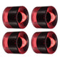 PATIKIL 60mm Longboard Wheels, 4 Pack Skateboard Wheel Street Wheels for Skateboards Cruiser Wheels Replacement 78A, Clear Red