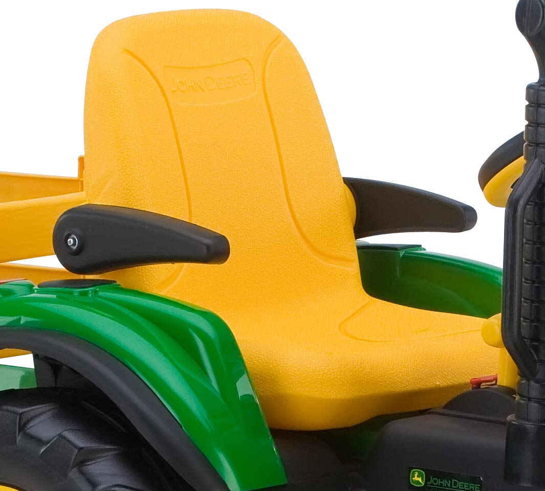 Peg Perego John Deere Ground Force Tractor With Trailer 12 Volt Ride On