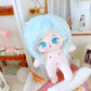 Niannyyhouse 20Cm Plush Doll Light Blue Hair Girl Humanoid Stuffed Body No Attribute 8In Normal Body Wearable Clothing Dress Up Gifts (5-Without Skeleton)