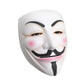 Udekit Hacker Mask V For Vendetta Mask Halloween Cosplay Costume Party Props White