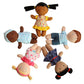Snuggle Stuffs Basket Of Buddies Plush Diversity Multicultural Ethnic Dolls | Diversity Toys For Toddlers | Soft Multicultural Dolls For Preschool Classroom, Daycare Or At Home | Set Of 5-8'