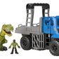 Fisher-Price Imaginext Jurassic World Dominion Toy, Break Out Dino Hauler Vehicle & T. rex Dinosaur for Preschool Kids Ages 3+ Y