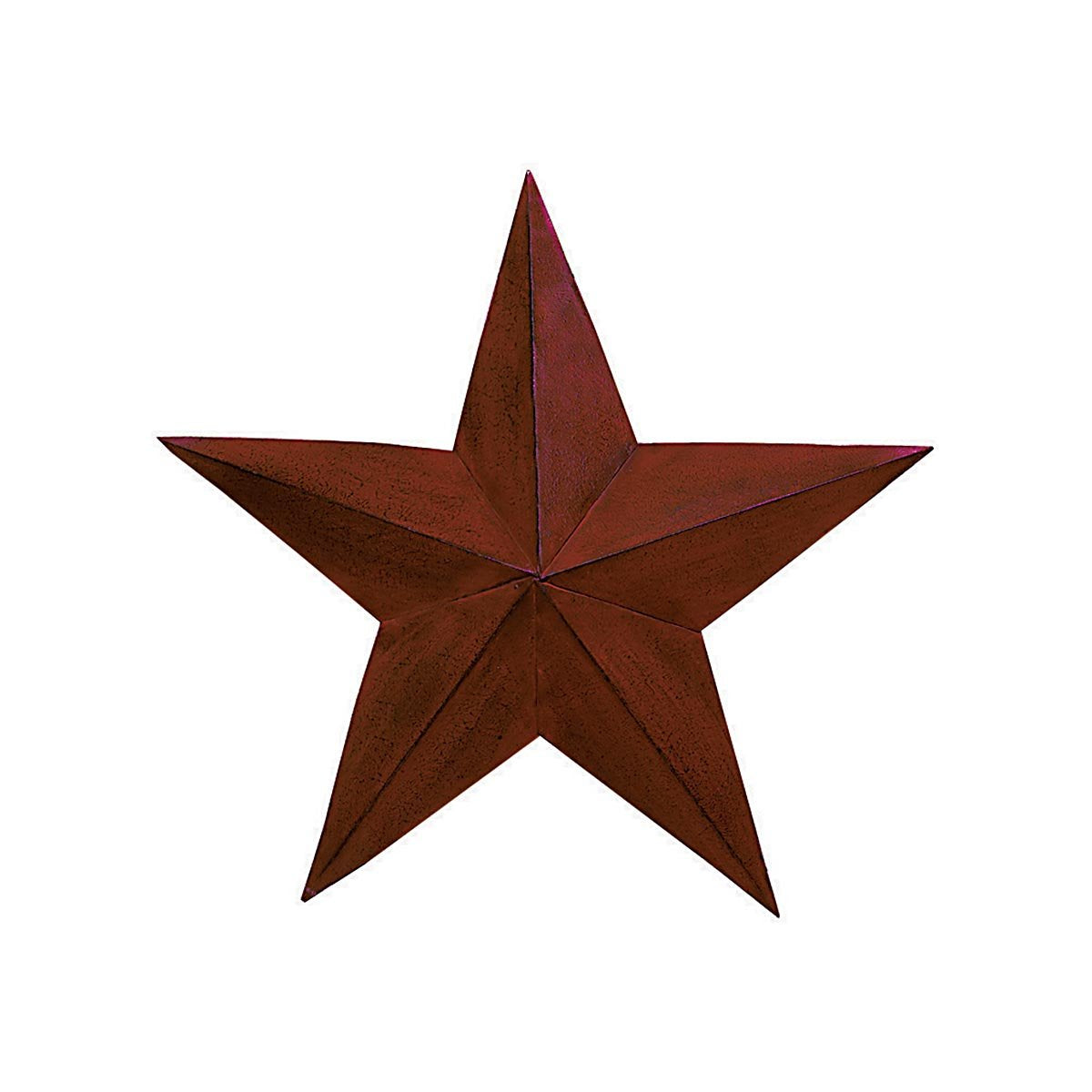 The Country House Collection 18 Inch Burgundy Barn Star