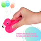 Goaste 50 Pieces Flamingo Rubber Ducks Bulk, Mini Pink Flamingo Bath Toys, Cute Floating Squeaky Bathtub Ducks for Baby Shower,