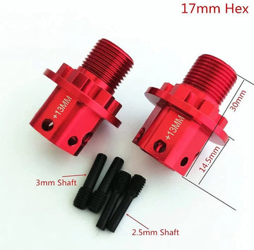Aluminum Alloy 17mm Widen Wheel Hex Hub Drive Adaptor for ARRMA 1/8 Typhon Talion Kraton Senton 6S Replace AR310484 AR310592 - R