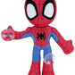Spidey and his Amazing Friends Web Flash Spidey Plush - 9-Inch Light Up Signal Toy - Multicolor, Model SNF0142