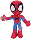 Spidey and his Amazing Friends Web Flash Spidey Plush - 9-Inch Light Up Signal Toy - Multicolor, Model SNF0142
