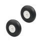 Fielect 3 inch RC Model Airplane Super Light Sponge Tire Tail Wheel Tire and Wheel Sets for RC Car Airplane PU Sponge Tire with 
