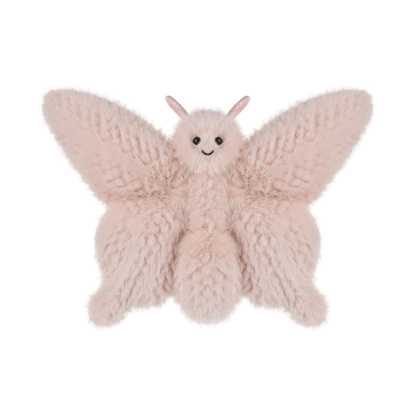 Apricot Lamb Plush Butterfly Toy - Soft Pink Stuffed Animal for Kids, 9.5 Inches, Cute Plushie for Baby Girls and Boys