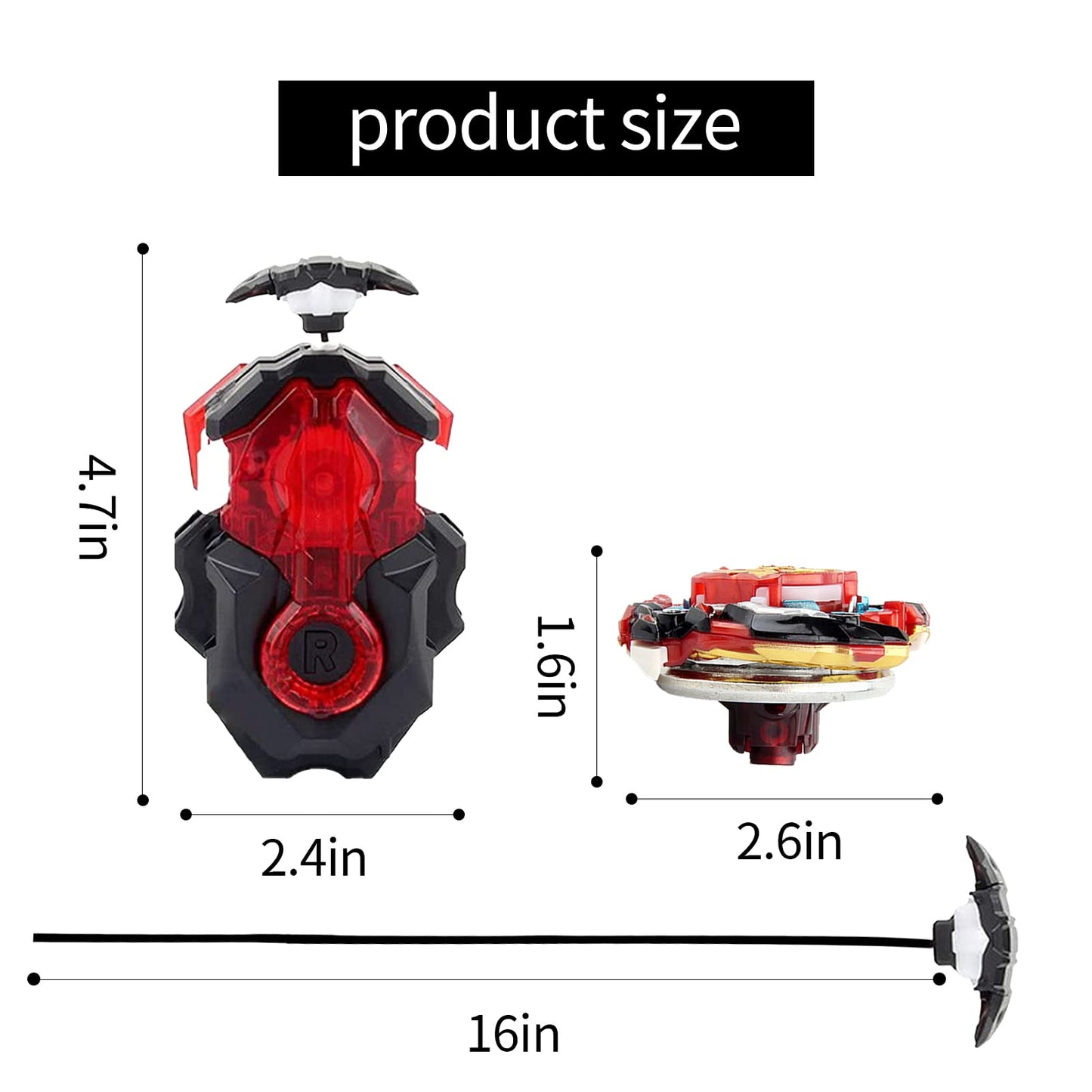 Battling Top cutting edge Battle Set  B-192 Greatest Raphael Spinning Top Starter Gyro Set with Launchers  Toy Gift for Boys Kids Girls Ages 6+