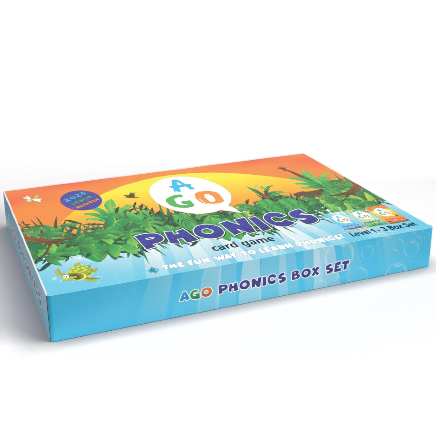 Ago Phonics Card Game (3 Level Box Set). Build Reading Skills, Learn Words And Phonics Sounds While Playing A Fun Card Game! 3 X