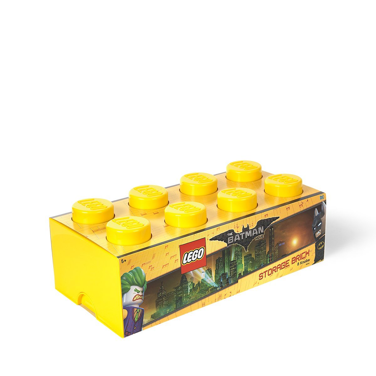 Lego Batman Storage Brick 8 Bright Yellow