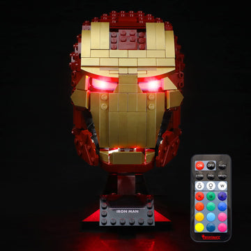 Briksmax Led Lighting Kit For Iron Man Helmet - Compatible With Lego 76165 Building Blocks Model- Not Include The Lego Set