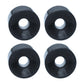 UJEAVETTE 4X PU Skateboard Wheels Replacement Longboard Wheel Roller Casing Black