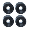 UJEAVETTE 4X PU Skateboard Wheels Replacement Longboard Wheel Roller Casing Black