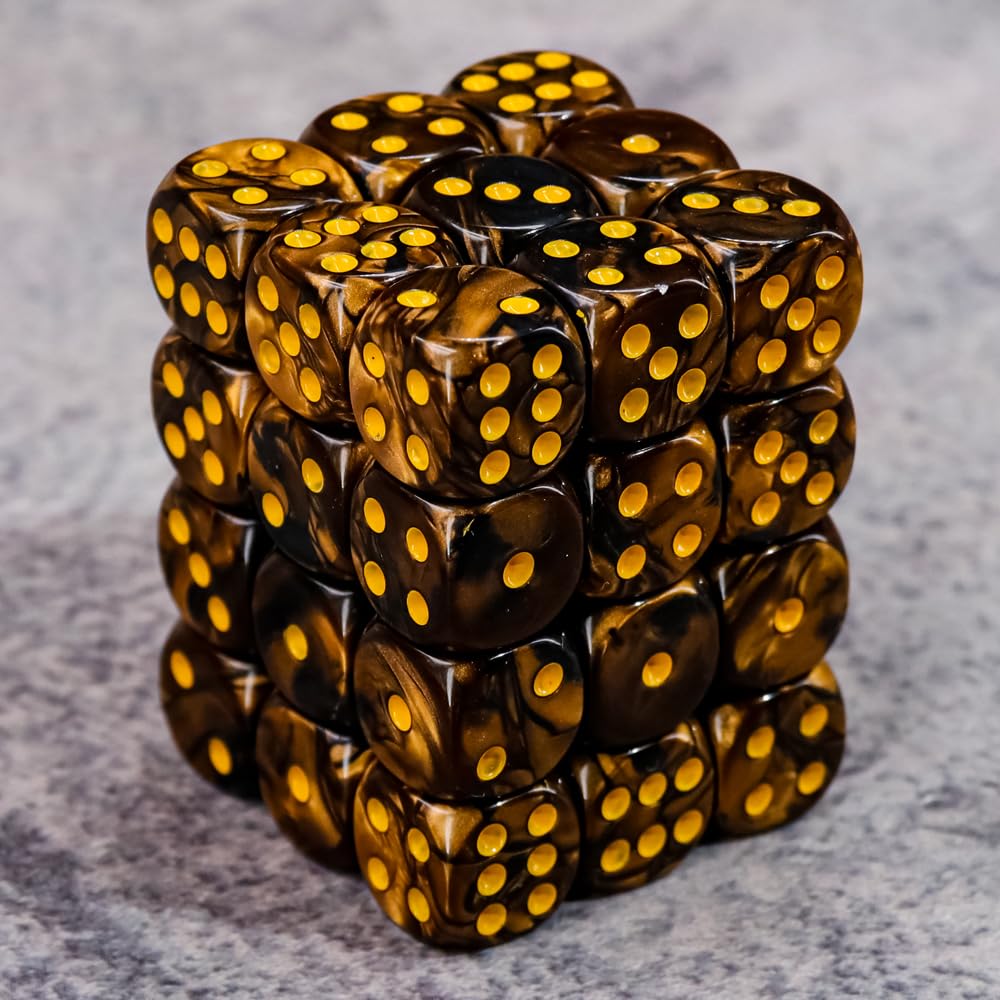 36 of Pack 12MM 6 Sided MINI Dice Set,Two Colours D6 Game Dice Set, 6 Sided Standard Dices for Yahtzee, Bunco or Teaching Math,w