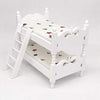 Sxfse Loft Bed, 1:12 Wooden Dollhouse Miniature Furniture Decor Bunk Bed With Ladder, Kids Children'S Bedroom Set Play Toy