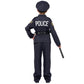 Spooktacular Creations Halloween Police Costume for Kids  Black Police Officer Costume for Boys  Toddler Cosplay RolePlay Themed Party (Large  10-12 yrs)