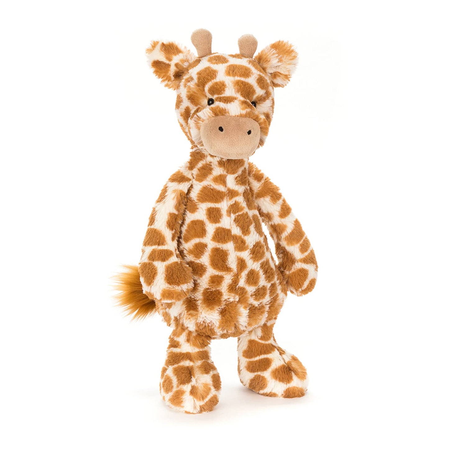 Jellycat Bashful Giraffe Stuffed Animal, Medium 12, Toffee - Classic Plush Safari Toy for Kids