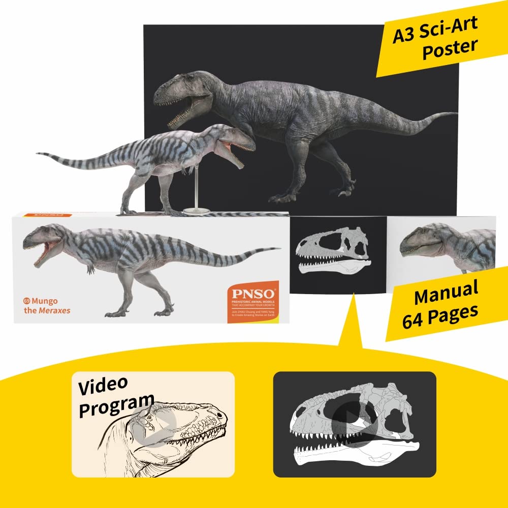 PNSO Prehistoric Dinosaur Model - 69 Mungo The Meraxes, 4.09 Inch, Plastic