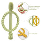 Baby Teething Toys With Easy-Hold Handle, Silicone Infant Toothbrush, Textured On Both Sides Helps Massage, Soothe Sore Gums, Teething Toys For Babies 0-6 Months, 6-12 Months