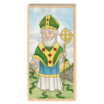 Autom St Patrick Miniature Saints Block, 2 3/4 Inches