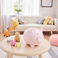 Kate & Milo Ceramic Piggy Bank - Pink, One Size, Ideal for Kids, Perfect Nursery Décor & Gift (Model 94113)