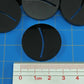 Litko Paper Miniature Bases | Round | Circle | Slotted Paper Figure Holder | Compatible With Dungeons And Dragons | Game Card Stands (3Mm Black Acrylic, 30Mm)