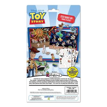 Colorforms Travel Set, Stickers For Kids - Toy Story Stickers, Arts And Crafts, Reusable Sticker Book, Kids Stickers, Toddler Cr