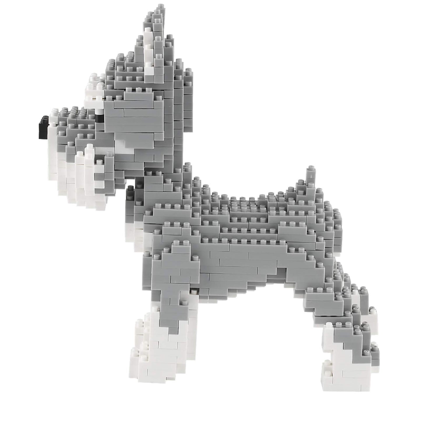 Larcele Dog Micro Building Blocks Pet Mini Building Toy Bricks,880 Pieces Kljm-02 (Schnauzer)