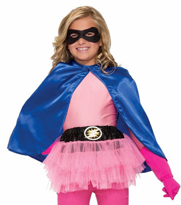 Superhero Blue Costume Cape Child