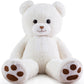Zgxiong Big Teddy Bear 3 Feet Giant Stuffed Animal White Large Teddy Bear Stuffed Animals Huge Stuffed Bear Plush Toy For Girlfr
