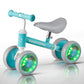 AmazingJoy Toddler Toys for 1 Year Old Boys Girls First Birthday Gifts Age 1-2,Colorful Lighting Baby Balance Bike No Pedal 4 LE