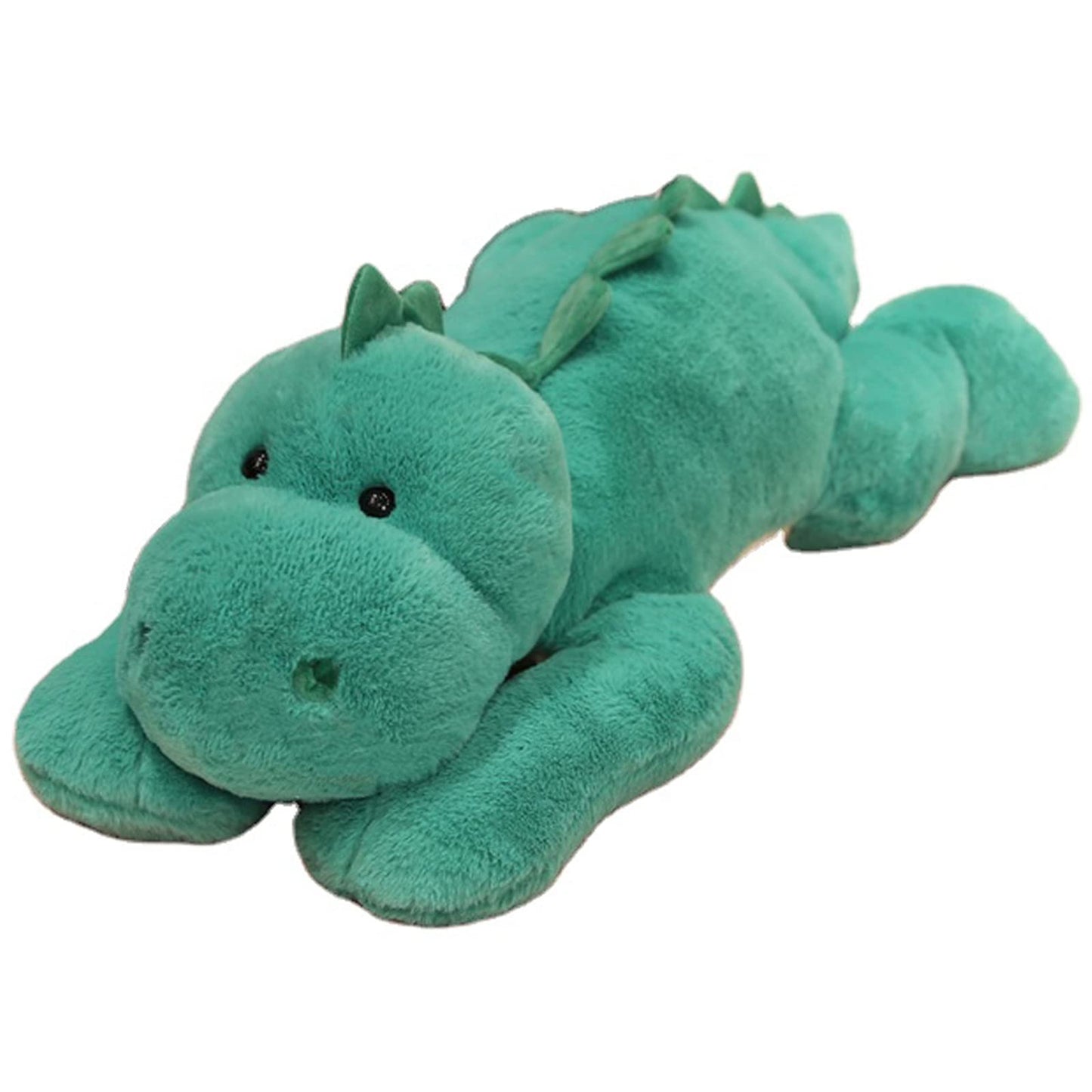Hronsa Weighted Dinosaur Plush Toy, 11.8in Green Stuffed Animal for Kids & Adults, Soft Plush Material, Model Hronsa023