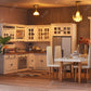 Iland Dollhouse Kitchen, Modern Dollhouse Furniture Set On 1/12 Scale Wooden White To Store Miniature Food