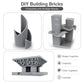Lekebaby Building Bricks 1500 Pcs Basic Building Blocks, Compatible With All Major Brands (Gray)