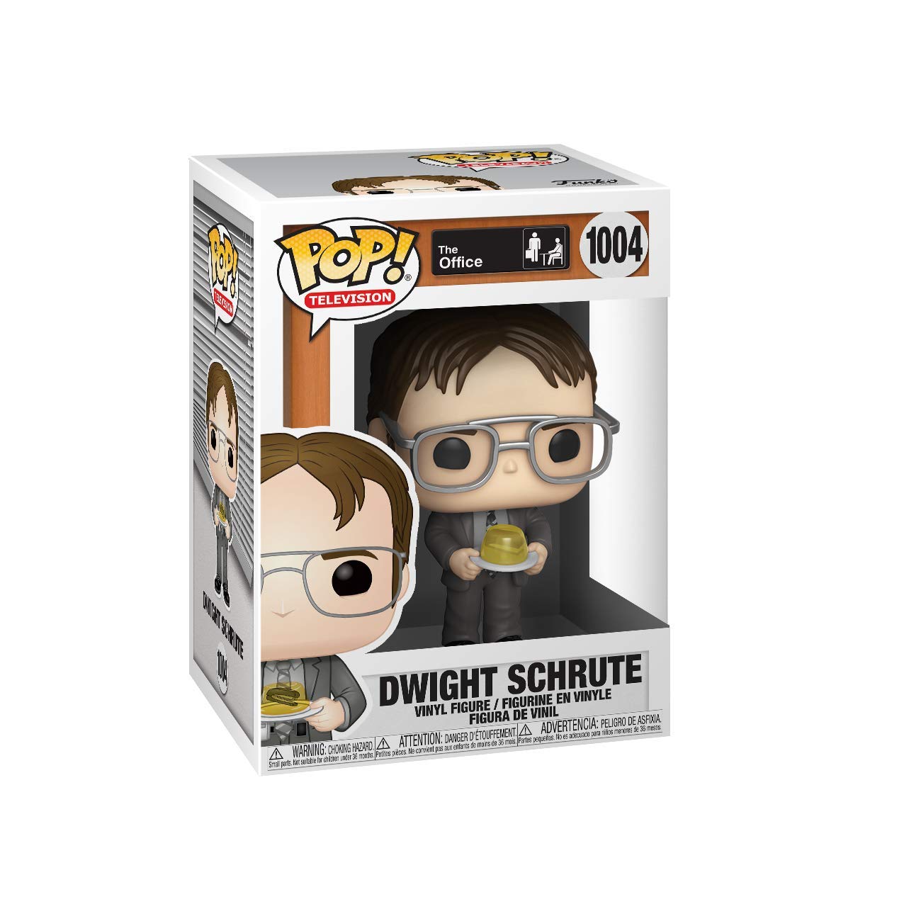 Funko Pop! TV - The Office Dwight with Gelatin Stapler, Vinyl, Multicolor, One Size, Model 48498