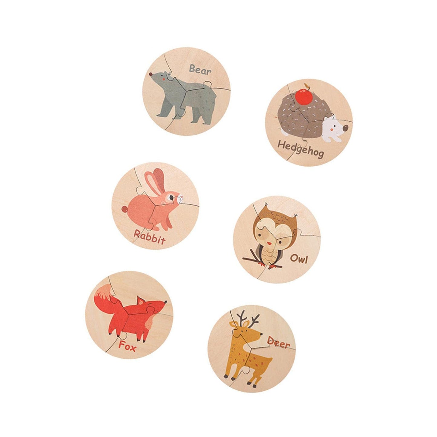 Enakshi 6 Pieces Montessori Wooden Puzzles Colors Shapes Learn For Kids Ages 35 Bear Suit|Toys & Hobbies | Educational | Other 