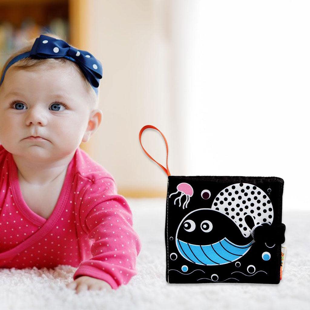 Merishopp Baby Cloth Books Educational Early Education Toys No Deformation No Fading Ocean| Baby Learning Toy | Infant Activity 
